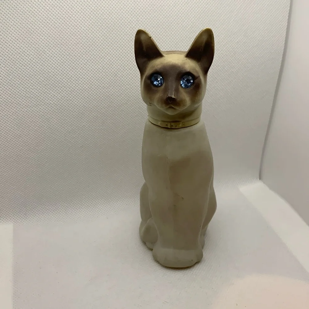Avon Siamese Cat Perfume Bottle Vintage - Picture 1 of 7